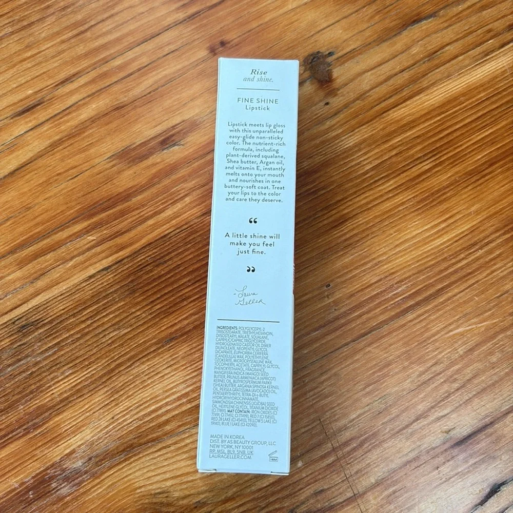 Laura Geller Fine Shine Lipstick‎ On The Go Soft And Slick (Never Sticky) NIB